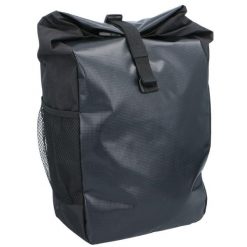 Jednostronna wodoszczelna torba rowerowa na bagażnik Dunlop 15L. Czarne torby na ramię damskie Dunlop, bez wzorów, z materiału, duże, bez dodatków. Za 35.95 zł.