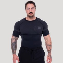 Męska koszulka fitness bezszwowa OG1. Niebieskie koszulki sportowe męskie GYMBEAM, m, bez wzorów, z materiału, bez kołnierzyka, bez ramiączek, na fitness i siłownię. Za 121.90 zł.
