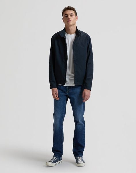 MĘSKA KURTKA LEE HARRINGTON CLASSIC JACKET REBEL NAVY 112376452. Niebieskie kurtki męskie Lee, m, bez wzorów, bez kaptura. Za 299.99 zł.