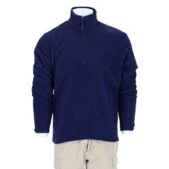 Męski vintageowy sweter polarowy. Niebieskie swetry przez głowę męskie Patagonia, l, bez wzorów, z polaru, bez kołnierzyka. Za 170.36 zł.