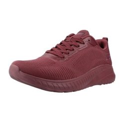Buty SKECHERS BOBS SQUAD Bordeaux. Czerwone obuwie sportowe damskie Skechers, na fitness i siłownię. Za 266.99 zł.