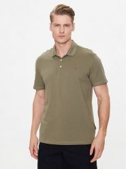 Napapijri Polo Ealis NP0A4H8B Zielony Regular Fit. Zielone koszulki polo męskie Napapijri, l, bez wzorów, z bawełny, bez ramiączek. Za 179.99 zł.