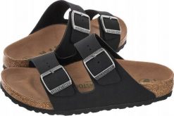 Birkenstock Birkenstock Arizona BFBC 1019057 Czarne 36. Czarne klapki damskie Birkenstock, bez wzorów, sportowe, bez obcasa. Za 365.36 zł.