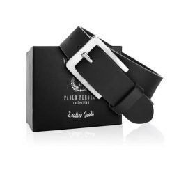 Pasek skórzany 100 CM PAOLO PERUZZI 02Z01100 czarny. Czarne paski damskie Paolo Peruzzi, bez wzorów, z materiału, klasyczne. Za 59.00 zł.