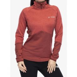 Bluza polarowa damska Vaude Larice HZ Fleece Jacket. Czerwone bluzy damskie Vaude, na zimę, s, bez wzorów, z polaru, bez kaptura. Za 387.99 zł.