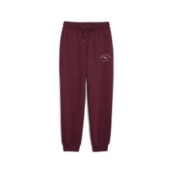 Damskie spodnie dresowe PUMA Class Comfort PUMA Ruby Shimmer Red. Czerwone spodnie dresowe damskie Puma, bez wzorów, z dresówki. Za 249.00 zł.