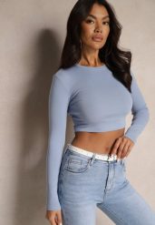 Niebieska Casualowa Bluzka z Bawełny Zelwiwi. Niebieskie bluzki damskie Renee, m, z aplikacjami, z bawełny, biznesowe, bez kołnierzyka, bez ramiączek. Za 24.99 zł.