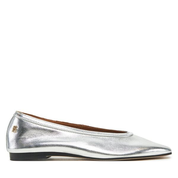 Baleriny Tommy Hilfiger. Szare baleriny damskie Tommy Hilfiger, bez wzorów, bez obcasa. Za 299.99 zł.