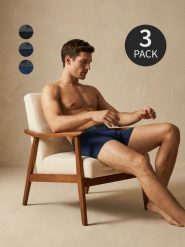 Bawełniane bokserki Long 3 pack - wielobarwny. Bokserki męskie Sinsay, l, bez wzorów, z bawełny. Za 35.99 zł.