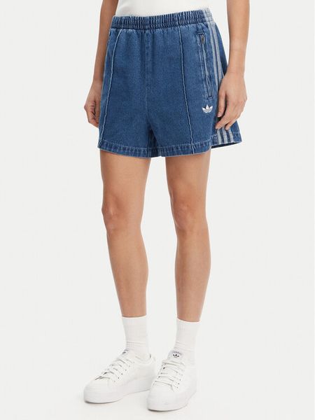 Adidas Szorty jeansowe adicolor Denim Firebird JD2562 Niebieski Loose Fit. Niebieskie szorty damskie Adidas, m, bez wzorów, z bawełny. Za 209.99 zł.