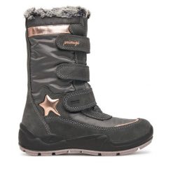 Śniegowce Primigi. Szare śniegowce dziewczęce Primigi, z gore-texu, bez zapięcia. Za 459.99 zł.