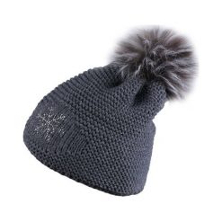 Sherpa Damska Czapka Zimowa Nora Dk.Grey. Szare czapki i kapelusze damskie Sherpa, z dzianiny. Za 75.00 zł.