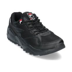 Buty do chodzenia męskie Fila 101058712V. Czarne buty sportowe męskie Fila, z materiału, bez zapięcia, trekkingowe. Za 437.00 zł.