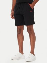 HUGO Szorty sportowe Noah 50566165 Czarny Regular Fit. Czarne krótkie spodenki sportowe męskie Hugo, m, bez wzorów, z bawełny. Za 339.99 zł.