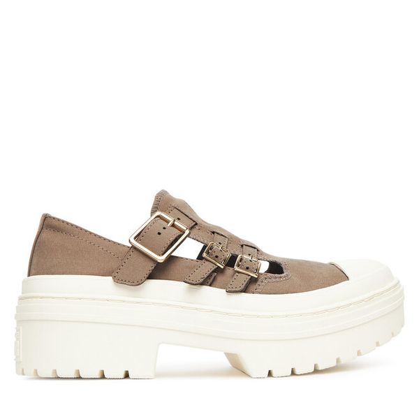 Półbuty Converse. Zielone półbuty damskie Converse, bez wzorów, retro, bez obcasa, na płaskiej podeszwie, bez zapięcia. Za 379.99 zł.