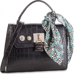 Torebka GUESS - HWCG71 82180 BLACK. Czarne torebki do ręki damskie Guess, z aplikacjami, ze skóry ekologicznej. Za 649.00 zł.