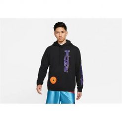 Bluza sportowa męska Nike Lebron X Space Jam A New Legacy. Czarne bluzy męskie Nike, m, bez wzorów, z bawełny, z kapturem. Za 479.00 zł.