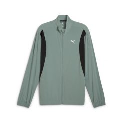Męska kurtka do biegania VELOCITY PUMA Green Moon. Zielone kurtki męskie Puma, m, bez wzorów, sportowe, bez kaptura. W wyprzedaży za 169.00 zł.