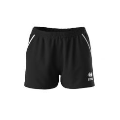 Spodenki damskie Errea Carly. Czarne szorty sportowe damskie ERREA, m, bez wzorów, z materiału, sportowe, tenisowe. Za 182.35 zł.