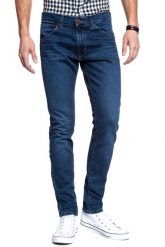 WRANGLER SPODNIE MĘSKIE BRYSON FAST RACE W14XP373A 112126726. Niebieskie spodnie materiałowe męskie Wrangler, l, bez wzorów, z jeansu. W wyprzedaży za 119.99 zł.