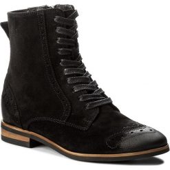 Botki EDEO - 3139-249 Czarny. Czarne botki damskie Edeo, ze skóry, bez obcasa, na obcasie. W wyprzedaży za 249.00 zł.
