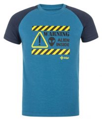 Chłopięca bawełniana koszulka Kilpi SALO-JB. Niebieskie t-shirty dla chłopców Kilpi, bez wzorów, z bawełny, bez ramiączek. Za 50.25 zł.