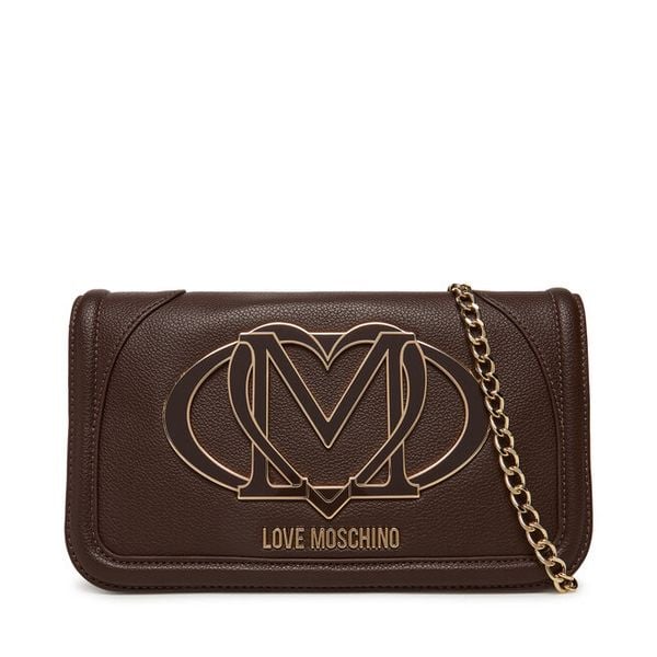 Torebka LOVE MOSCHINO. Brązowe torebki do ręki damskie Love Moschino, bez wzorów, wizytowe, bez dodatków. Za 529.99 zł.