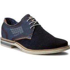 Półbuty BUGATTI - F7524-36-425 Dark Blue. Niebieskie półbuty na co dzień męskie Bugatti, z materiału. W wyprzedaży za 259.00 zł.