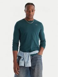 Robe di Kappa Longsleeve 631189W Zielony Slim Fit. Zielone bluzki z długim rękawem męskie Robe di Kappa, m, bez wzorów, z bawełny, bez kołnierzyka. Za 79.99 zł.