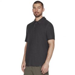 Koszulka polo, męska z krótkim rękawem Skechers Go Dri All Day Polo. Szare koszulki polo męskie Skechers, m, bez wzorów, z elastanu, bez ramiączek. Za 129.99 zł.