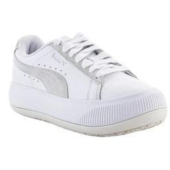 Trampki Damskie Zamsz Mayu Mix. Białe trampki i tenisówki damskie Puma, bez wzorów, z gumy, bez zapięcia. Za 526.00 zł.