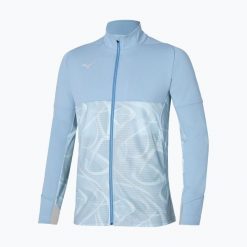 Kurtka męska Mizuno Paris Athlete Hybrid Warm Up. Niebieskie kurtki męskie Mizuno, m, bez wzorów, sportowe, bez kaptura. Za 569.99 zł.