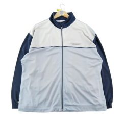 Second life - Kurtka do dresu męska Y2K - Stan dobry. Niebieskie kurtki sportowe męskie Reebok, l, bez wzorów, z dresówki, na fitness i siłownię. Za 146.96 zł.