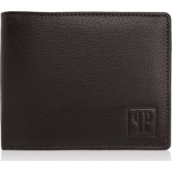 Portfel męski PAOLO PERUZZI T-48-BR brązowy. Brązowe portfele męskie Paolo Peruzzi, bez wzorów, ze skóry. Za 49.99 zł.