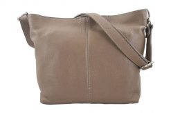 Listonoszka skórzana BARBERINI'S c. beżowa 12-9. Brązowe torebki shopper damskie Barberinis, bez wzorów, ze skóry, biznesowe, duże, bez dodatków. Za 199.99 zł.