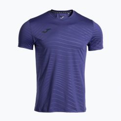 Koszulka do biegania męska Joma R-Night. Niebieskie koszulki sportowe męskie Joma, na lato, m, bez wzorów, z elastanu, bez kołnierzyka, bez ramiączek, do biegania. Za 119.99 zł.