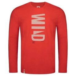 Męska koszulka Loaf Allonzo L - Bawełniana, Casual i Modna. Fioletowe bluzki z długim rękawem męskie LOOP, l, bez wzorów, z bawełny, casualowe, bez kołnierzyka. Za 76.15 zł.