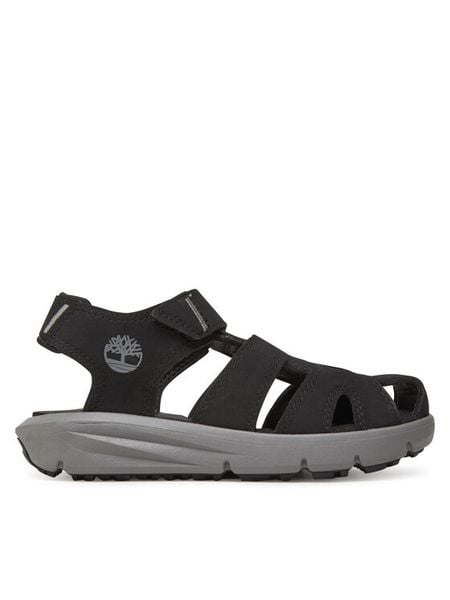 Timberland Sandały Motion Dune Fisherman TB0A6C420011 Czarny. Czarne sandały chłopięce Timberland, ze skóry, bez zapięcia. Za 242.99 zł.