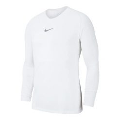 Bluza Męska Park DriFIT Base Layer Top. Białe koszulki sportowe męskie Nike, m, bez wzorów, bez kołnierzyka, bez ramiączek, trekkingowe. Za 131.99 zł.