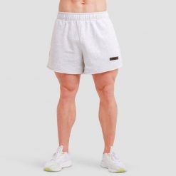 Szorty męskie fitness luźne szare Unity. Szare krótkie spodenki sportowe męskie GYMBEAM, m, bez wzorów, z bawełny, na fitness i siłownię. Za 76.90 zł.