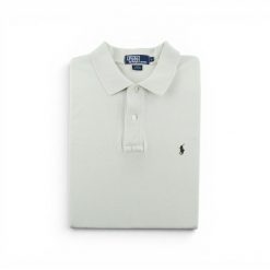 Second life - Ralph Lauren koszulka męska z krótkim rękawem beżowa - Stan dobry. Brązowe koszulki polo męskie Ralph Lauren, l, bez wzorów, z jeansu, bez kołnierzyka, bez ramiączek, na golfa. Za 106.46 zł.