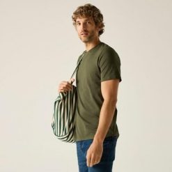 Męska koszulka z krótkim rękawem Tait, lekka i aktywna. Brązowe koszulki sportowe męskie Regatta, m, bez wzorów, z bawełny, bez kołnierzyka, bez ramiączek, trekkingowe. Za 144.00 zł.