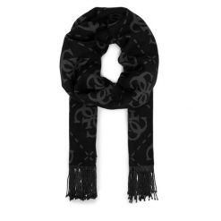 Szalik Guess. Czarne szaliki i chusty damskie Guess, z aplikacjami. Za 199.99 zł.