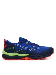 Mizuno Buty do biegania Wave Daichi 9 J1GJ2571 Niebieski. Niebieskie buty sportowe męskie Mizuno, z materiału, bez zapięcia, do biegania. Za 399.99 zł.