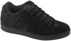 DC Shoes Net DC302361-3BK Czarne 46. Czarne trampki męskie DC Shoes, bez wzorów, bez zapięcia. Za 294.99 zł.
