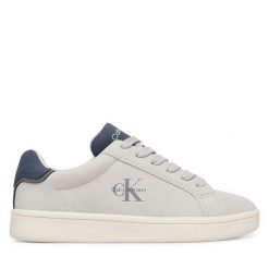 Sneakersy Calvin Klein. Szare trampki i tenisówki chłopięce Calvin Klein, bez wzorów, bez zapięcia. Za 309.99 zł.