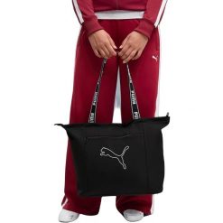 Damskie Bag Puma Base Shopper 19L. Czarne torebki shopper damskie Puma, bez wzorów, z materiału, bez dodatków. Za 290.00 zł.