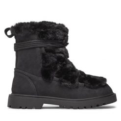 Śniegowce DeeZee. Czarne śniegowce dziewczęce DeeZee, bez zapięcia. Za 159.99 zł.