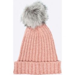 Pieces - Czapka. Szare czapki i kapelusze damskie Pieces, z dzianiny. W wyprzedaży za 29.90 zł.