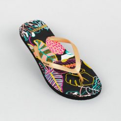 Japonki damskie Olaian 120 Cala. Czarne klapki damskie OLAIAN, bez wzorów, sportowe, bez obcasa. Za 24.99 zł.